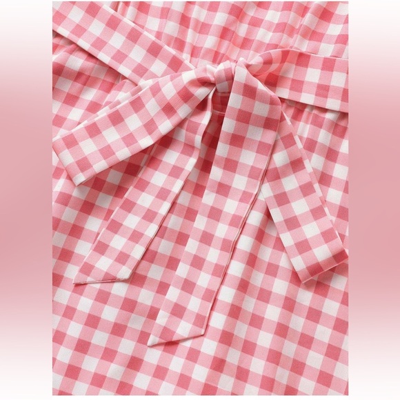 BloomChic Plus Size 2XL Gingham Elastic Waist Sleeveless Maxi Dress us18-20 - Picture 4 of 7